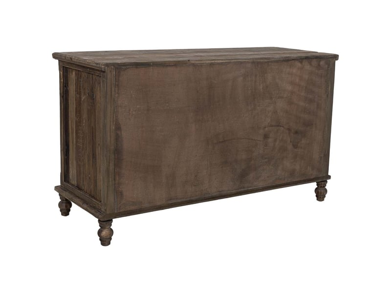 Buffet en bois marron 130x50x75,5 cm h  - Conforama D