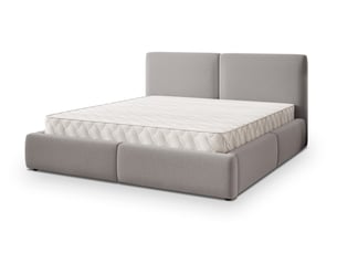 Lit coffre 180x200 cm MASSENO coloris gris