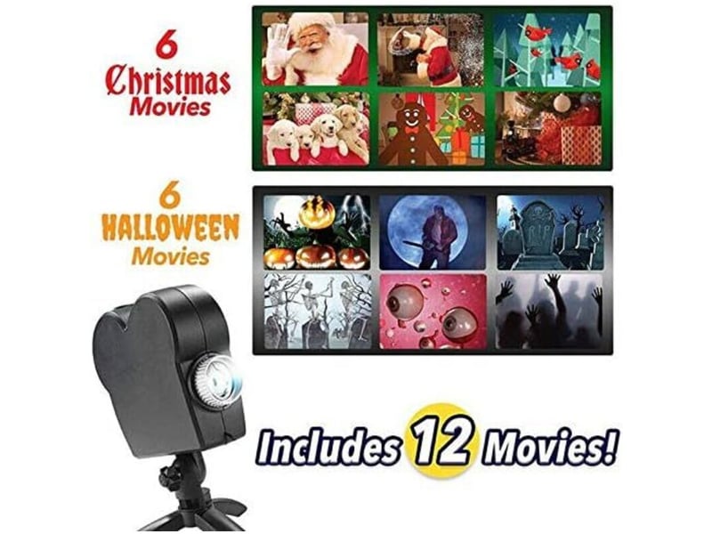 Projecteur de fenêtre d'halloween, 12 films - Conforama E