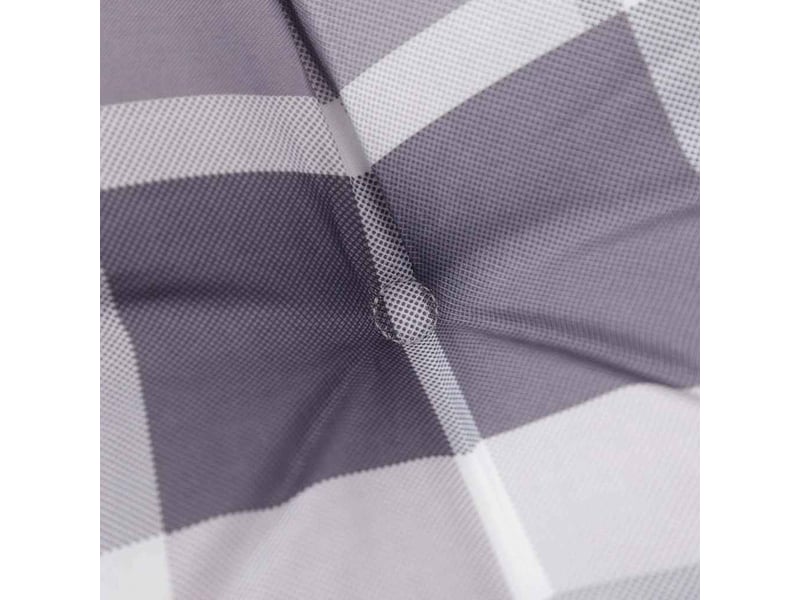  Coussin de banc de jardin, coussin d'assise motif à carreaux gris 200x50x3 cm cf52743  - Conforama E