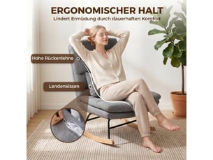 Fauteuil fixe  <strong></strong> Coton / Lin gris