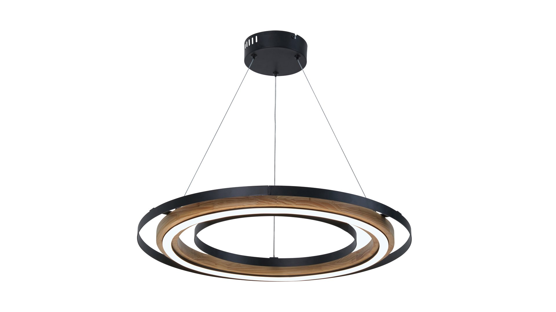 CONFORAMA Suspension Métal et bois 120 cm noir SYDNEY