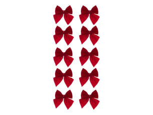 Noeud mini x10 vel rouge