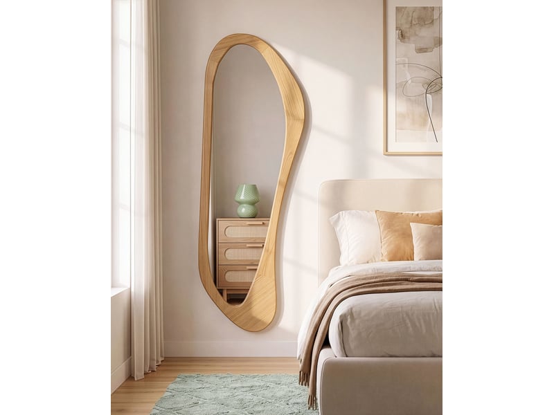  Miroir sauville 43 cm 160 cm marron clair  - Conforama B