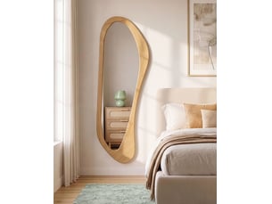 Miroir à fixer coloris marron <strong></strong> <strong></strong> - 0 cm x 50 cm