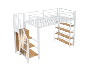 Lit mezzanine 90x200 cm SOGEU   coloris bicolore