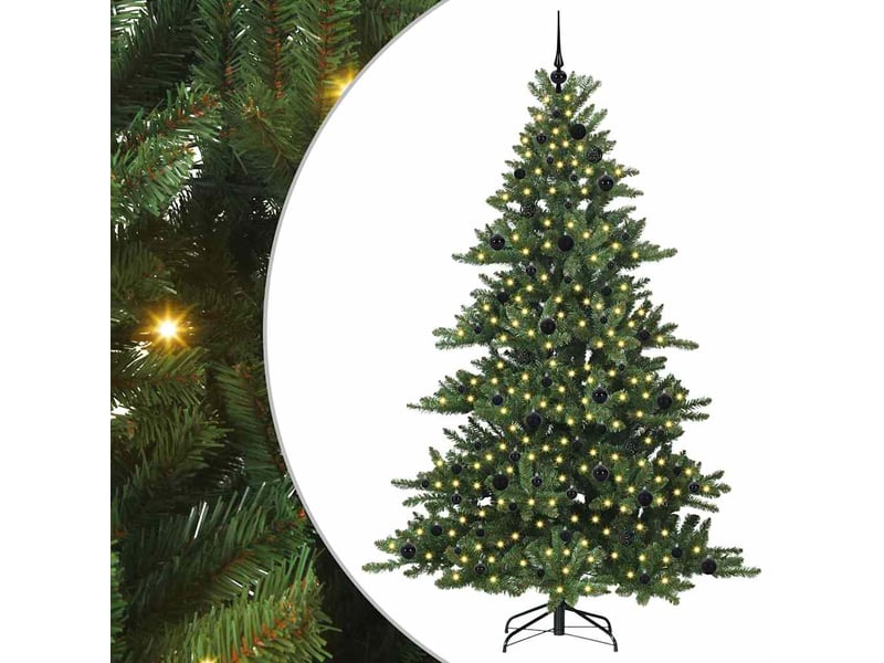 Sapin de noël artificiel, arbre de noël à branches articulées vert 210 cm shl1525 - Conforama B
