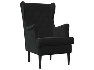 Fauteuil fixe VIDAXL Velours noir