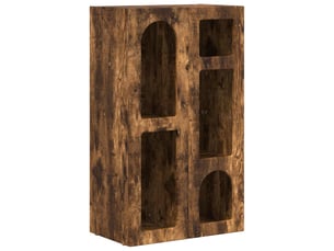 Buffet - bahut - meuble de rangement elst chêne fumé 59 x 35 x 100,5 cm bois d'ingénierie