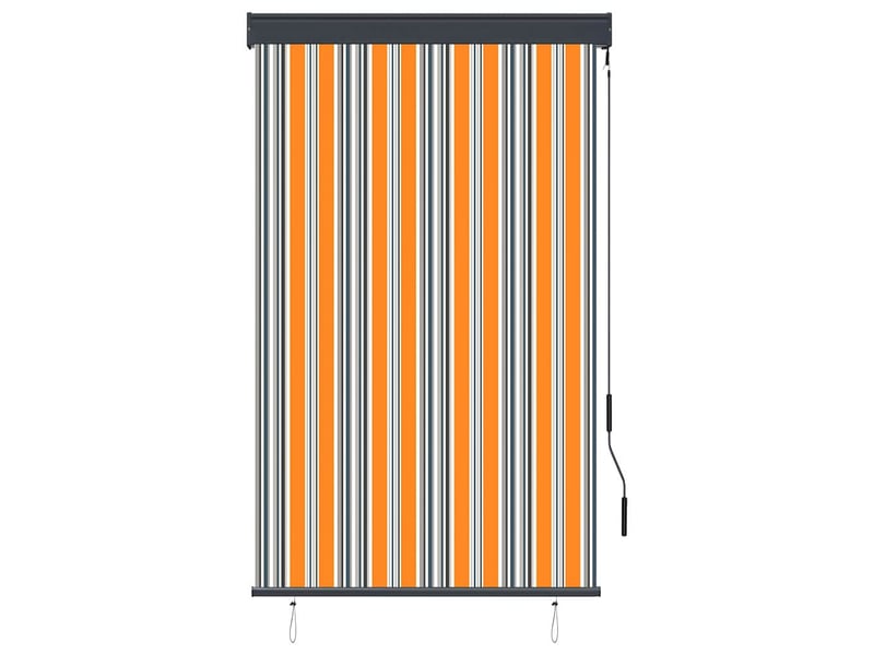  Store enrouleur, store roulant d'extérieur 100x250 cm jaune et bleu cf47291  - Conforama A
