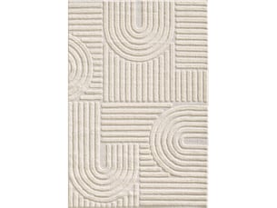 Tapis à relief lena crème 160x230cm