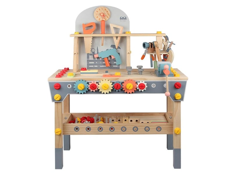 Établi en bois avec accessoires - jeu dimitation - 88 cm GTK454 - Conforama D