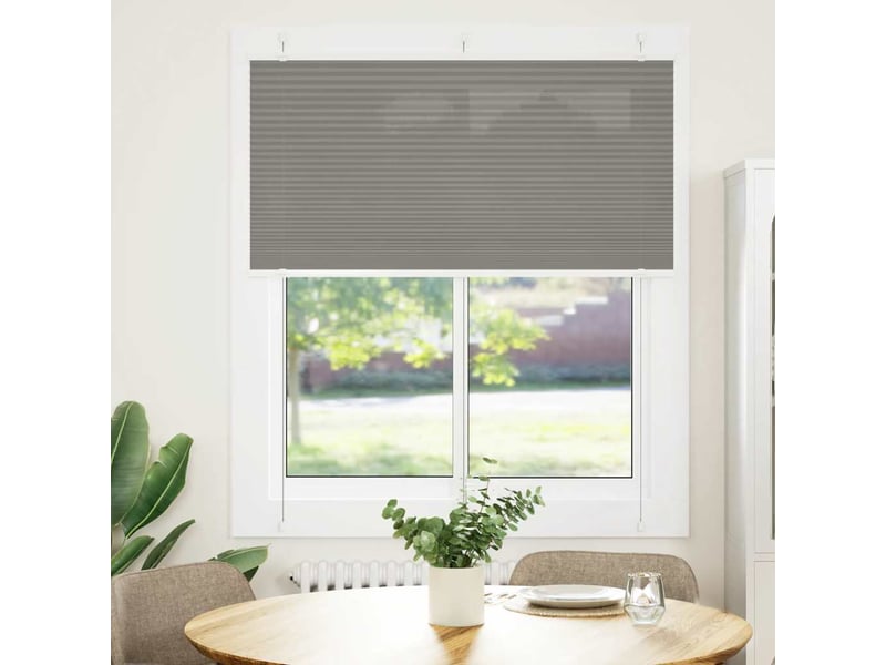Store plissé, store de fenêtre anthracite 115x150 cm largeur du tissu 114,4 cm cf46686 - Conforama A