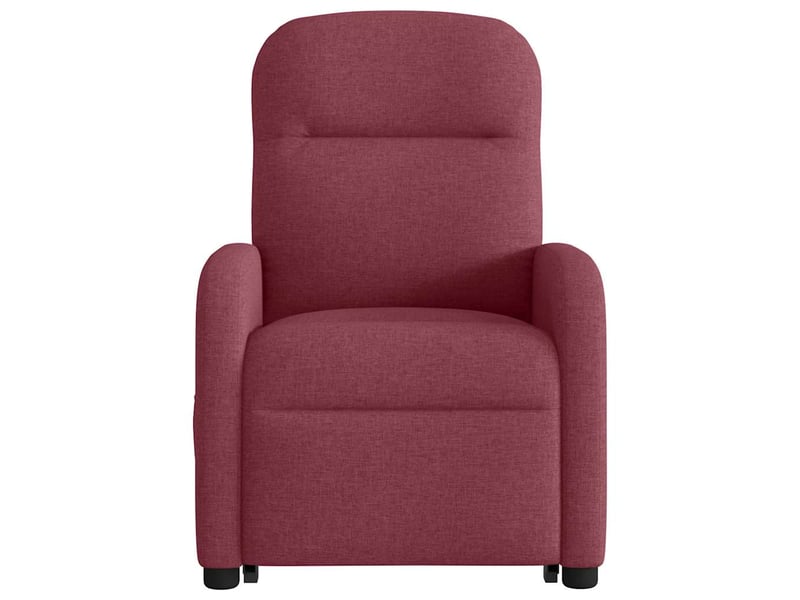  Fauteuil inclinable de massage électrique rouge bordeaux tissu  - Conforama E
