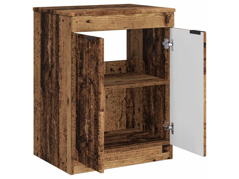  Armoire de salle de bain, meuble de rangement bois ancien 54x41x70 cm shl879  - Conforama D