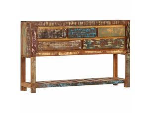 Buffet - bahut - meuble de rangement 120x30x75 cm bois de récupération solide
