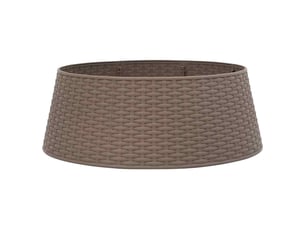 Jupe de sapin de noël marron ø65x23 cm plastique cf61956