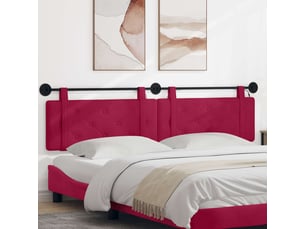 Tete de lit A poser largeur 210 cm   rouge