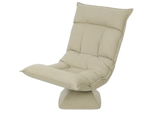 Fauteuil relax manuel <strong>DESMIU</strong> Polyester beige