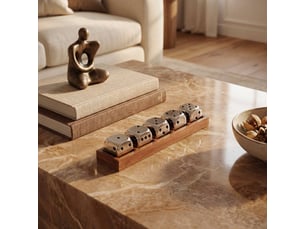Objet déco johan l.26,5cm gris