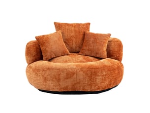 Fauteuil fixe  <strong></strong> Tissu orange