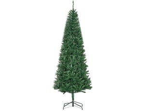 Sapin de noël artificiel réaliste avec 865 branches pour intérieur à structure stable en pvc et métal vert