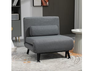 Fauteuil convertible WISHDOR Coton / Polyester gris