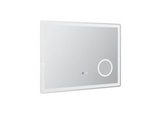 Miroir rectangulaire de salle de bain coloris blanc <strong>DESMIU</strong> <strong></strong> - 60 cm x 80 cm