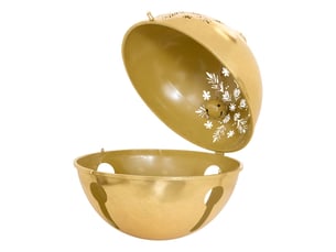 Grelot de noël en métal or d. 52 cm pour l'extérieur