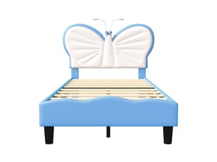Lit avec rangement 90x200 cm <strong></strong>  <strong></strong> coloris bleu