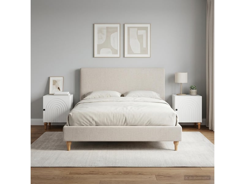  Table de chevet - cabinet de chevet - table de nuit 2 pc blanc 43 x 34,5 x 50 cm  - Conforama C