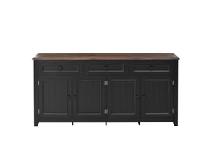 Buffet 4 porte(s)  3 tiroir(s) BGSRYAO  - 35 cm coloris noir 