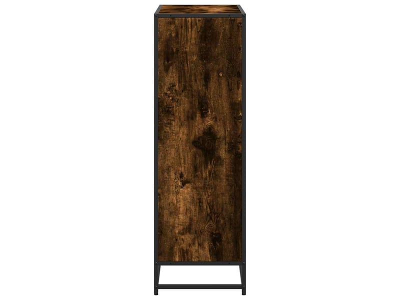  Bibliothèque, étagère de rangement chêne fumé 80,5x35x107,5 cm bois d'ingénierie  - Conforama E