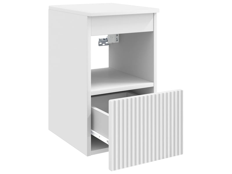  Armoire de salle de bain, meuble de rangement blanc 30x35x50 cm  - Conforama E