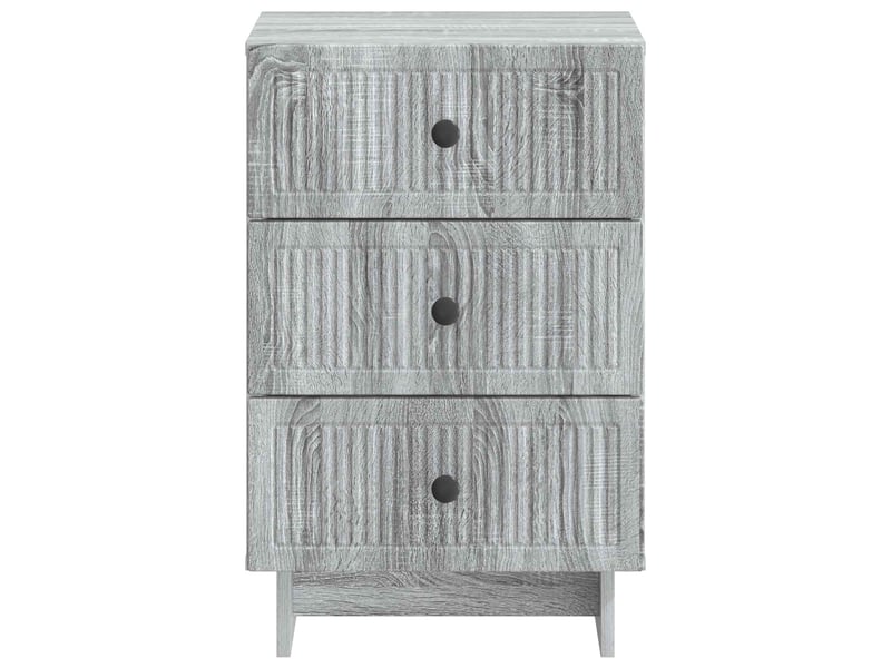 Table de chevet - cabinet de chevet - table de nuit avec tiroir sonoma gris 43 x 41 x 66,5 cm - Conforama D