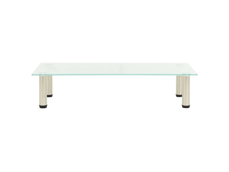  Meuble tv - banc tv - meuble de rangement givré 80x35x17 cm verre trempé  - Conforama A