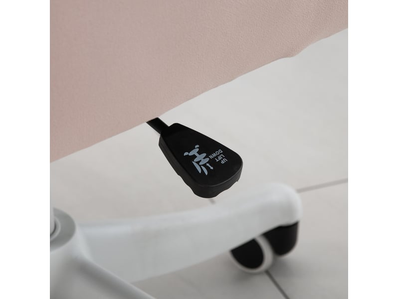  Chaise de bureau rose en velours avec coussin lombaire vibrant usb, accoudoirs réglables et roulettes 360°  - Conforama D