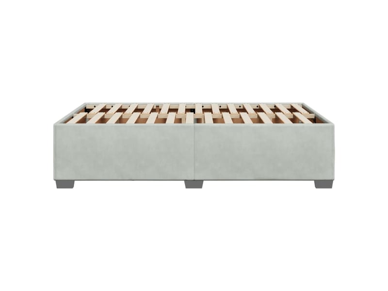  Lit double- lit adulte -  cadre de lit sans matelas gris clair 120x190 cm velours  - Conforama D