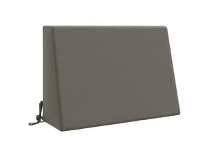 Coussin de dossier, coussin de dos soest 100 % polyester gris 60 x 20 x 40 cm cf55220