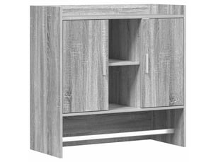 Étagère flottante, étagère suspendue montage mural sonoma gris 80 x 36 x 80 cm cf42580
