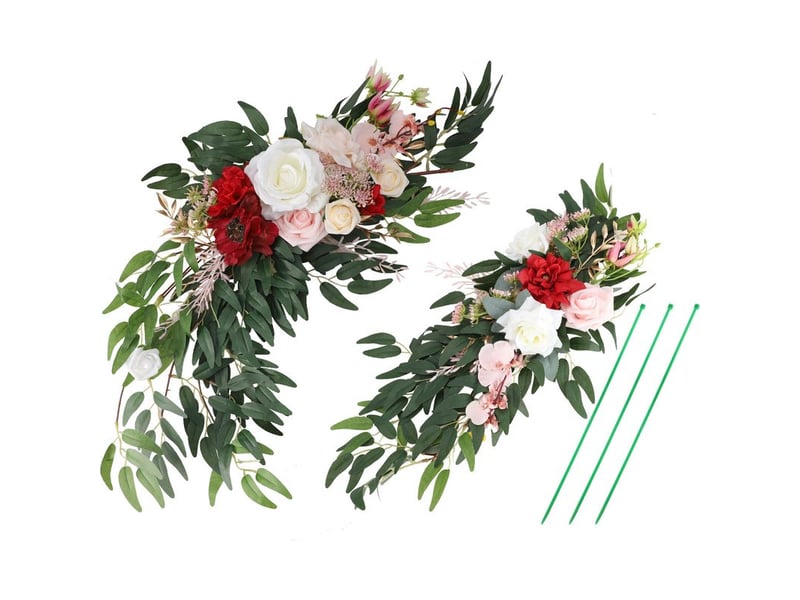  Arche de mariage fleurs artificielles décoration de cérémonie nuptiale  - Conforama C