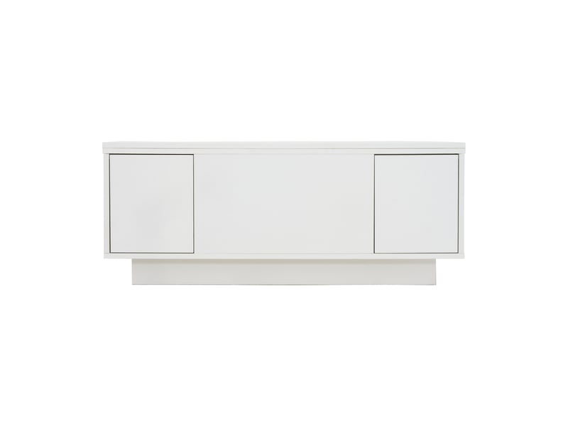  Table basse moderne 100x50x40 cm à double plateau relevable, rangement caché, capacité 50 kg  - Conforama A