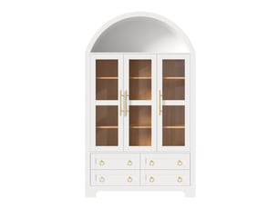 Vitrine coloris blanc BIQZUYA - 110 cmx185 cm