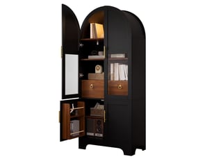 Buffet 4 porte(s) 1 tiroir(s) OKWISH - 76 cm coloris noir