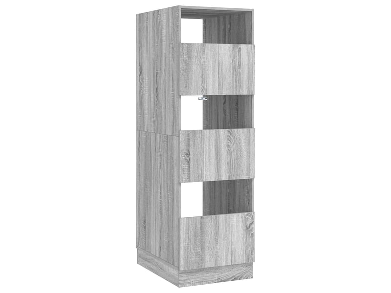 Armoire à laver gris sonoma 50x68x162 cm bois d'ingénierie - Conforama A