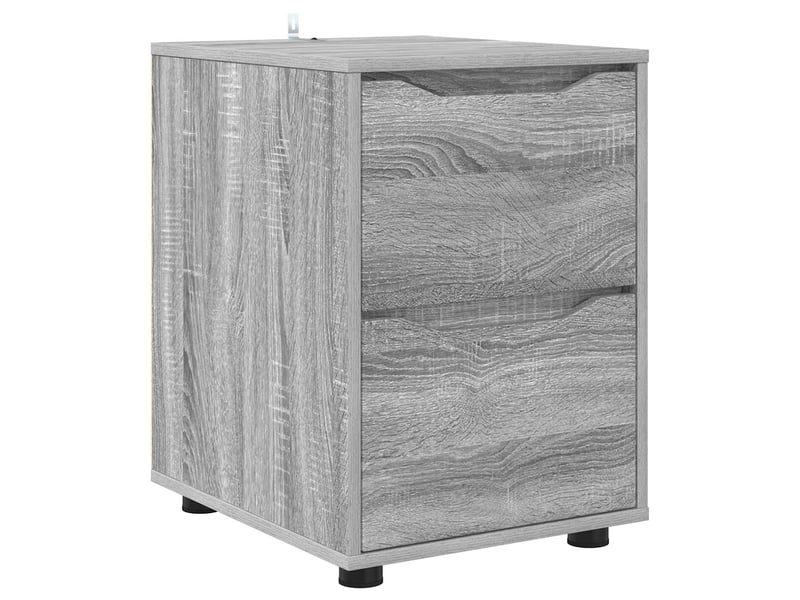  Armoire de rangement, commode de rangement 40 x 48 x 57 cm bois d'ingénierie shl8098  - Conforama A