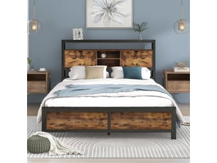 Lit coffre 140x200 cm <strong>OOIILLEE</strong> <strong>Luxe haut de gamme</strong> coloris naturel