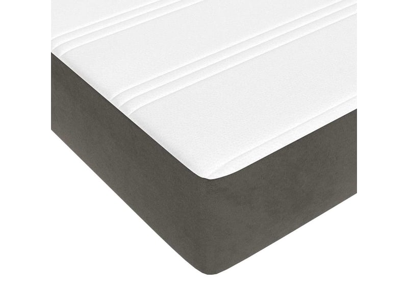  Matelas de lit à ressorts ensachés fermeté moyenne gris foncé 160x200x20 cm shl4255  - Conforama E