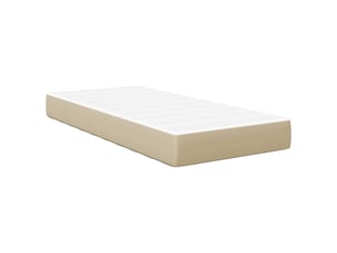 Lit simple 90x190 cm coloris beige
