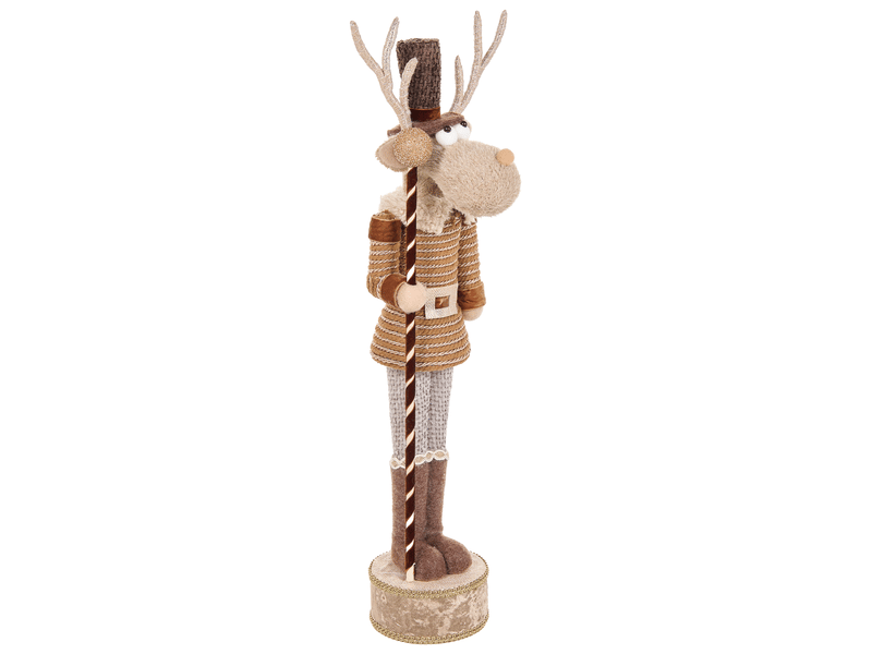  Lot de 2 figurines hamari 6668 cm ours renne beige  - Conforama E